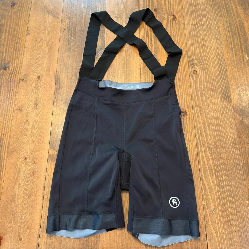 Black Women's Bike Shorts with Suspenders